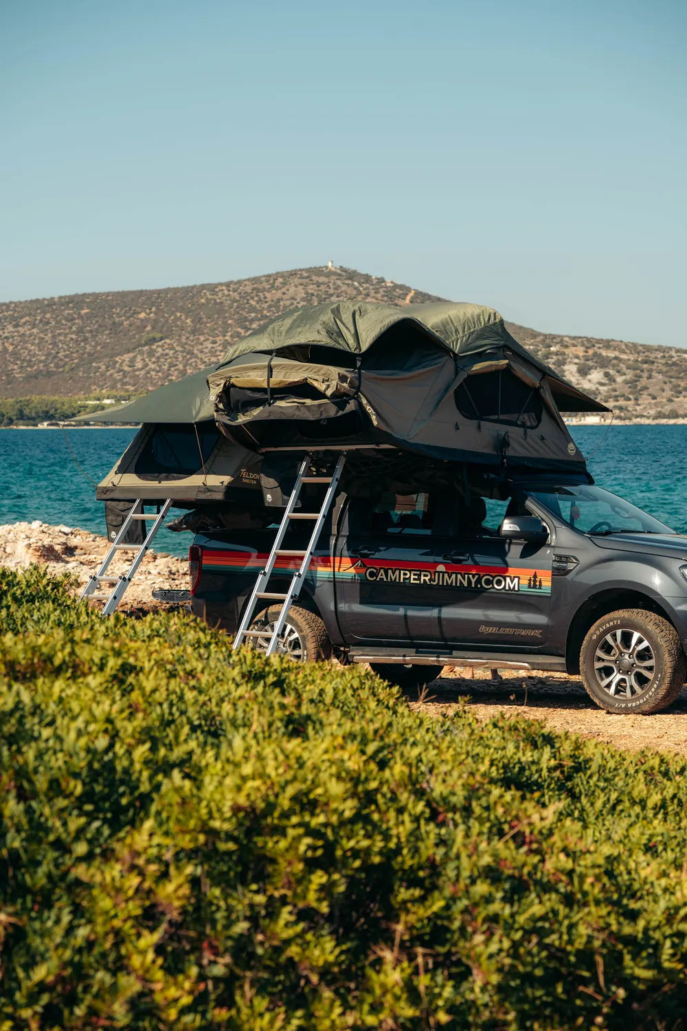 dachzelt ford ranger 4×4 Camper mieten Griechenland — Wildtrak, zwei Dachzelte Free Patch:Retro Grappler Guitar Ted Productions: The milieuvriendelijk