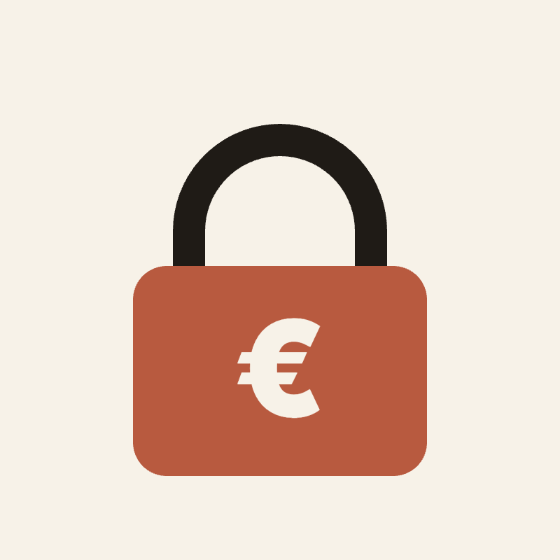 Refundable deposit icon